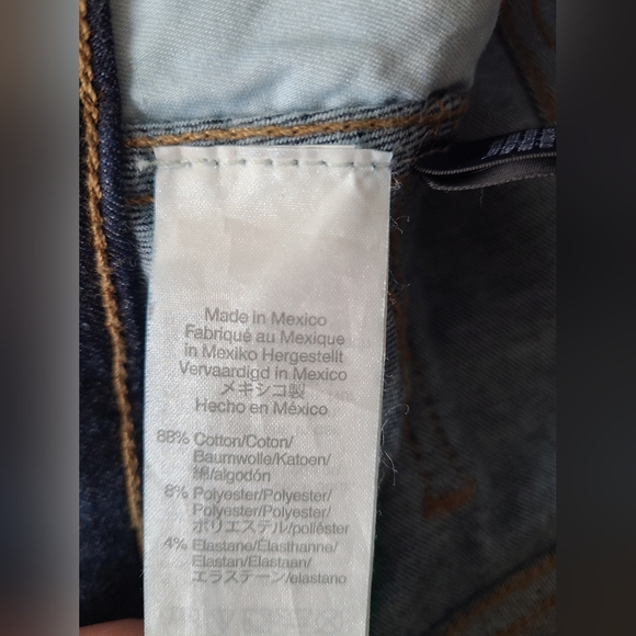 MADEWELL Women's 10" High-Rise Skinny‎ Jeans Dark Blue Wash Size 34P   Classic - Picture 6 of 10